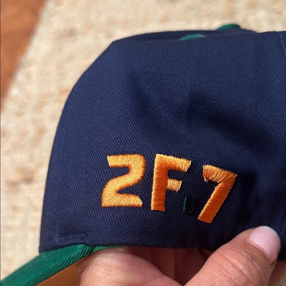 24.7 Navy and Green Duck Embroidered Cap - Picture 3 of 8